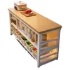 Prateleira de armazenamento de cozinha multicamadas, mesa de preparação, bancada de corte, rack de armazenamento para micro-ondas e utensílios de cozinha, adequado para apartamentos alugados e dormitórios