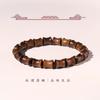 Pulsera de Cuentas de Noche de Palo de Rosa, Pulsera de Nudo de Bambú, Pulsera de Madera Wenwan Unisex, Cuentas de Pareja