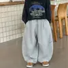 Pantalones de Chándal de Algodón Little Shop para Niños Conjunto de Otoño Infantil 2026 Nuevo Estilo Coreano Estilo Americano Sudadera con Capucha Ropa de Punto para Niños Sudadera Moderna