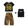 Conjunto de Ropa Infantil de Moda para Street Dance para Niños, Atuendos Geniales y Estilosos de Hip-Hop, Ropa de Desfile de Tambores Estilo Americano para Niñas