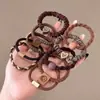 Elástico de Cabelo de Alta Qualidade, Grosso, Durável, Não Danifica, Novo Estilo 2025 Anel para Coque, Faixa de Cabelo Elegante, Corda de Cabelo