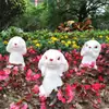Adornos Creativos Lindos de Conejitos Pequeños para Jardín, Manualidades, Animalitos Pequeños Brillantes