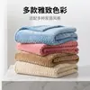 Manta Jacquard de Onda de Franela Transfronteriza Lujo Textura Tridimensional Espesa Manta para Sofá Pedido de Comercio Exterior Personalización OEM
