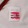 Presilha de Cabelo Colorida com Bolinhas Estilo Coreano, Novo Modelo para Meninas, Presilha Bico de Pato para Franja Lateral, Acessório de Cabelo Simples e Versátil