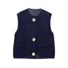 Comercio exterior transfronterizo estilo europeo y americano ropa de mujer ZA AliExpress superventas moderno y elegante chaleco de punto para la hora del almuerzo