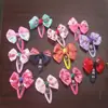 Nuevo clip para el pelo dulce para niños, lazo de tela con estampado, clip para el pelo, bolsa completa, clip BB de tela, accesorios para el pelo brillantes, venta al por mayor