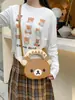 Bolso de mano de oso lindo estilo coreano, moda de dibujos animados, mochila dulce, diseño de alta calidad, portátil para salidas, bolso de hombro casual