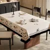 Mantel Estilo Francés, Impermeable, Resistente al Aceite, No Requiere Lavado, Lujo Ligero, Tacto de Alta Gama, Mantel Rectangular para Mesa de Comedor, Cubierta de Mesa de Café de PVC que Mejora el Ambiente