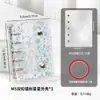 Almacenamiento de Uñas Fresco y Elegante con Doble Cremallera Seleccionado Cuidadosamente Libro Transparente de PVC para Colección de Uñas Álbum de Mini Almacenamiento Desmontable de Hojas Sueltas