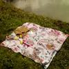 Esterilla de playa transfronteriza de secado rápido, repelente al agua y a prueba de humedad, esterilla de picnic para exteriores, manta de camping