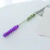Buquê de lavanda de crochê, antúrio tricotado, flores tricotadas acabadas, flores artificiais, flores feitas à mão, fio de tricô para decoração de casa