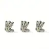 Studs para Labio y Oreja con Gesto de Roca de Titanio F136, Joyería para Oreja con Gesto de Amor, Joyería para Piercing de Titanio G23, Venta al por Mayor Transfronteriza Europea y Americana