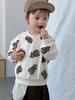 Conjunto de Moletom Urso Grande e Calça Casual para Crianças Roupas de Outono para Bebês Estilo Coreano Roupas Infantis 2026 Nova Roupa de Outono para Meninos
