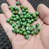 Cuentas vintage de turquesa sintética, cuentas sueltas de jade sintético, cuentas redondas de jade verde oscuro, cuentas separadoras, accesorios para joyería, cuentas