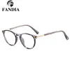 97746 Moda Europea y Americana Nuevo Marco Redondo Gafas Anti Luz Azul Ultra-Ligeras Marco de Gafas Tr90 Miopía Se Puede Equipar con Grados