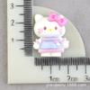 Accesorios de resina de dibujos animados de gato KT, pegamento de crema casero, caja de papelería DIY, parche para taza de agua, tocado, horquilla