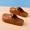 Zapatos EVA Birkenstock bestseller transfronterizos, zapatos de mujer talla grande, pantuflas cerradas de suela gruesa, zapatos slip-on de alta gama para hombre y mujer de verano