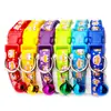 Coleira de animal de estimação multicolorida coleira de cachorro gato pendurada no pescoço com decoração de Sino coleira anti-perda suprimentos