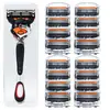 Aparelho de Barbear Universal Novo Modelo Lâmina de Barbear de 5 Camadas Aparelho de Barbear Manual Lâmina de Barbear Manual Rotativa de Cinco Camadas para Homens