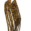 Cuentas de ábaco de ojo de tigre amarillo natural de 2*4 mm Accesorios de joyería semiacabados hechos a mano DIY para collares y pulseras Venta al por mayor transfronteriza
