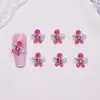 Artículo Popular Transfronterizo: Decoraciones para Uñas Flor de Cerezo de Cinco Pétalos Hielo Transparente, Pequeños Accesorios de Resina, Aretes DIY, Pinzas para el Cabello, Accesorios para Uñas Portátiles
