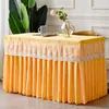 Venta al por mayor para comercio exterior: Nueva Falda de Malla para Mesa de Conferencia de Cumpleaños, Falda Decorativa Rectangular para Buffet de Postres, Cubierta de Mesa