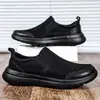 Zapatos de Malla para Hombre de Nuevo Tamaño Grande Transfronterizos, Transpirables y Cómodos Slip-On Perezosos Casuales, Zapatos Ligeros para Caminar al Aire Libre para Hombres