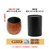 Taza de Madera Carbonizada Sanchuang Taza de Madera Creativa Taza de Té Antiescaldado de Madera Maciza Vaso para Whiskey