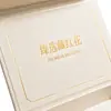 Caixa de presente de açafrão, caixa de embalagem de produto de saúde, caixa retangular com tampa flip-top, toque de alta qualidade, design gratuito, logotipo pode ser impresso