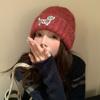 [Mi cabeza no es redonda] gorro tejido de cachorro para niños otoño e invierno 2024 nuevo para mostrar la cara cabeza pequeña grande circunferencia gorro de lana
