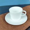 Xícara e Pires de Café Europeu Padrão Estampado Cerâmica de Porcelana Óssea Xícara de Café Latte Art Cappuccino Mocha com Logotipo