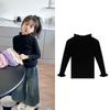 [Pronta Entrega Elegante Suéter de Princesa para Meninas Roupas de Outono Infantil 2025 Novo Estilo Blusa de Tricô Básica para Meninas Moda