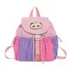 Mochila de Panda Fofo Desenho Animado para Meninos e Meninas, Mochila Escolar Estudantil Colorida da Moda, Nova Mochila Infantil de Grande Capacidade