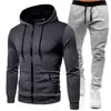 Cardigan casual com capuz novo para outono e inverno, suéter com estampa 3D, terno masculino para atacado
