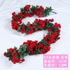 Guirnalda de Rosas Artificiales Guirnalda de Flores Falsas Cubierta de Ducto de Aire Acondicionado Decoración de Techo para Sala de Estar Planta Enredadera de Plástico Envuelto