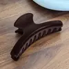 Pinzas para el cabello con pelo flocado para otoño e invierno Color caramelo Pinza de garra grande simple Pinza de tiburón versátil de alta gama Accesorio para el cabello de moda Pasador