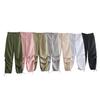 Overol plisado de primavera para mujer 2023 estilo urbano multicolor de cintura alta pantalones de jogging para mujer pantalones casuales cerrados