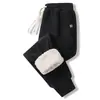 Calça Casual de Lã de Grafeno Plus Size de Inverno Calça Grossa com Forro de Lã de Cordeiro Masculina