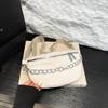 Verano Nueva Bolsa Cruzada de Pecho para Mujer, Moderna Pu Simple Estilo Retro Cadena Decorativa Riñonera, Bolso de Hombro de Moda