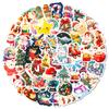50 pegatinas navideñas con diseño de grafiti, diseño de Papá Noel y alce, muy populares entre los compradores.