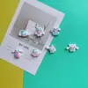 Animales de Dibujos Animados Nube Bola Tarjeta Perro Blanco Cachorro Pasador Cuerda para el Cabello Pinza de Agarre Hebilla de Zapato DIY Accesorios de Resina