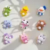 Muñecas de Animales Tejidas a Crochet Hechas a Mano, Juguetes de Hilo Terminados, Colgantes de Llavero de Muñecas Lindas, Regalos Tradicionales Hechos a Mano