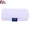 Caja de almacenamiento de 10 rejillas para accesorios de pesca, caja de cebo transparente de plástico, caja de cebo Luya, suministros de pesca al por mayor