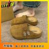 Novas Sandálias Birkenstock 2025 Fashionáveis Femininas para Uso Externo, Versáteis de Uma Tira, Casuais Retrô, Sandálias Femininas que Aumentam a Altura