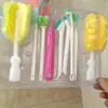 Cepillo multifuncional nuevo para el año, juego de 8 piezas, cepillo para huecos de tapa de taza, cepillo de limpieza para costuras de seda, limpieza, limpieza, cepillo de limpieza