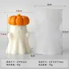 Jiahuimei Molde de Silicone de Vela Fantasma de Halloween DIY Molde de Gesso Aromaterapia Fantasma de Abóbora Transfronteiriço