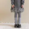 Calcetines de algodón Shoeshang para niñas para otoño e invierno, engrosados y cálidos, hechos de lana de oveja, calcetines apilables estilo coreano para niñas para combinar con leggings