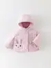 Elegante Chaqueta de Plumas Otoño e Invierno para Niñas, Nueva Linda Chaqueta de Plumas Cálida con Capucha para Bebés Niñas para Salidas de Invierno