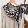 Bufanda Larga de Imitación Seda y Lana de Doble Cara y Doble Capa con Borde Biselado para Mujer, Primavera, Otoño e Invierno, con Correa Ancha, Bufanda Versátil