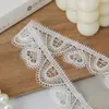 3cm Blanco y Negro Forma de Corazón Poliéster Fino Soluble en Agua Encaje Bordado Hecho a Mano DIY Textil para el Hogar Ropa Íntima Accesorios de Ropa